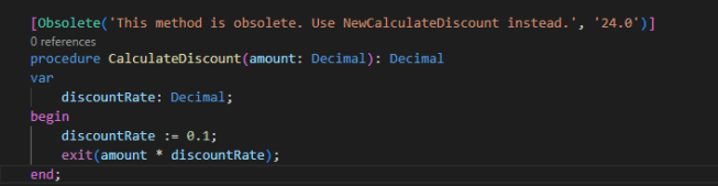 Dynamics 365 Business Central: การใช้งาน Obsolete ใน AL&nbsp;Programming