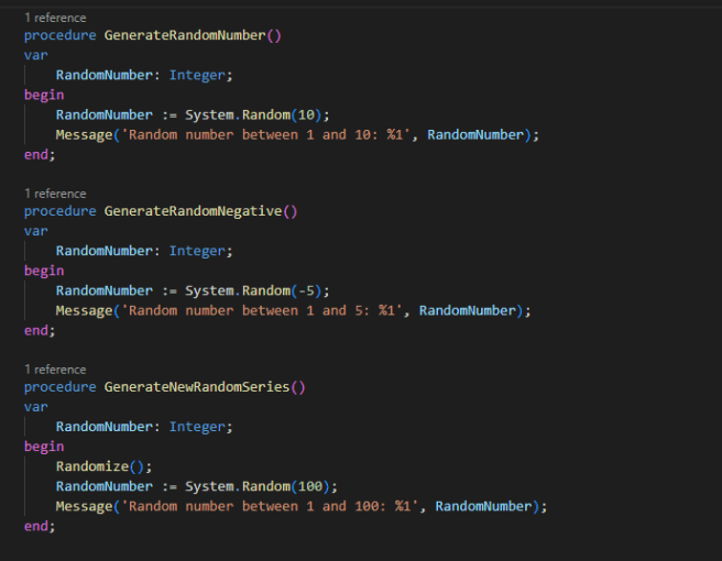 Dynamics 365 Business Central: การใช้งาน Random Method ในภาษา AL&nbsp;Programming