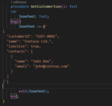 Dynamics 365 Business Central: การใช้งาน Multiline Strings ในภาษา AL&nbsp;Programming